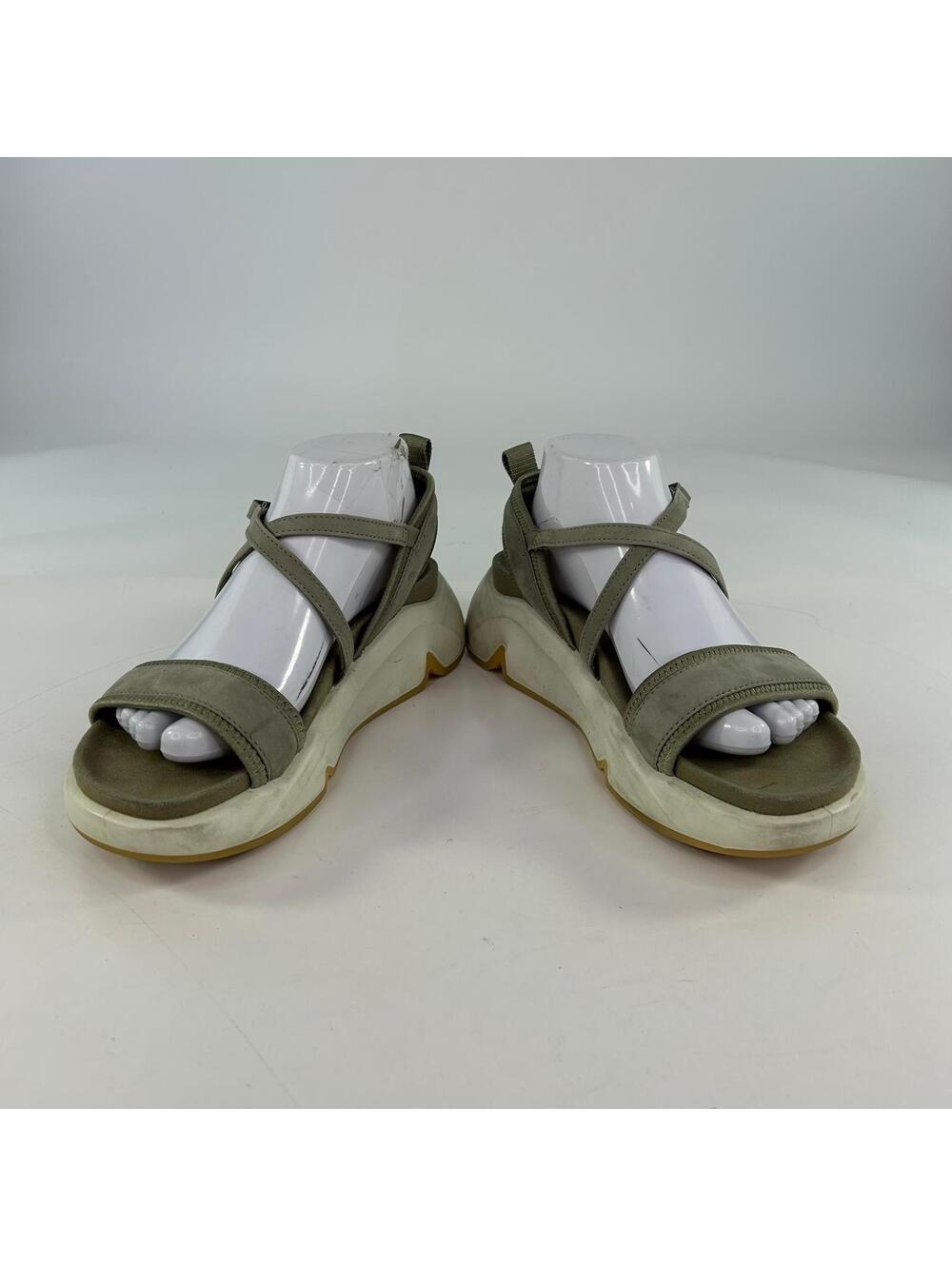 Ecco Womens Chunky Sport Sandals US 8.5 Green Platform Strappy Shoes - Picture 10 of 13